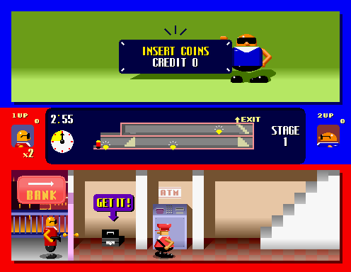 Bonanza Bros (US, Floppy DS3-5000-07d Based) Screenshot 1